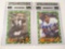 Kevin Mack Earnest Byner Cleveland Browns signed autographed lot of 2 rookie football cards Certifie