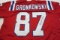 Rob Gronkowski New England Patriots signed autographed red football jersey Certified COA