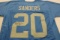 Barry Sanders Detroit Lions signed autographed blue football jersey Certified COA
