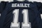 Cole Beasley Dallas Cowboys signed autographed blue football jersey Certified COA