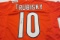 Mitch Trubisky Chicago Bears signed autographed orange football jersey Certified COA