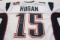 Chris Hogan New England Patriots signed autographed white football jersey Certified COA