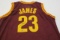 LeBron James Cleveland Cavaliers signed autographed maroon basketball jersey Certified COA