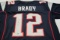 Tom Brady New England Patriots signed autographed blue football jersey Certified COA