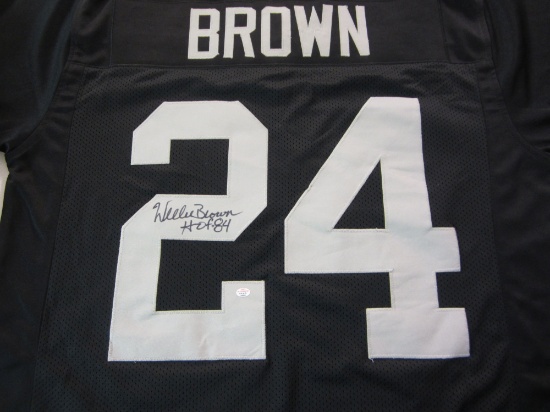 Willie Brown Oakland Raiders signed autographed football jersey Certified COA