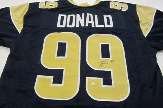 Aaron Donald Los Angeles Rams signed autographed football jersey Certified COA