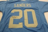 Barry Sanders Detroit Lions signed autographed football jersey Certified COA