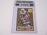 Curtis Martin New York Jets signed autographed football card Certified COA