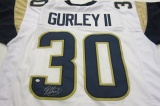 Todd Gurley II Los Angeles Rams signed autographed football jersey Certified COA