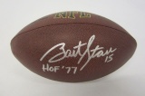 Bart Starr Green Bay Packers signed autographed full size football Certified COA