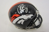 Peyton Manning Denver Broncos signed autographed mini football helmet Certified COA