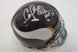 Carl Eller Minnesota Vikings signed autographed mini football helmet Certified COA