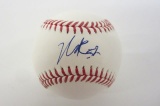Mike Clevinger Cleveland Indians signed autographed official ROMLB baseball Certified COA