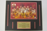 2016 Cleveland Cavaliers LeBron James TEAM signed 11x17 matted photo 10+ signaturesCertified COA