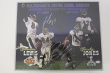 Jacoby Jones Jermaine Lewis Baltimore Ravens signed autographed 16x20 color photo Certified COA