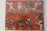 Bernie Kosar Felix Wright Cleveland Browns signed autographed 16x20 photo 10 signatures Certified CO