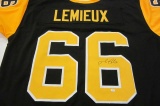 Mario Lemieux Pittsburgh Penguins signed autographed hockey jersey Certified COA