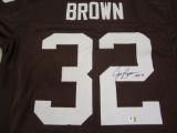 Jim Brown Cleveland Browns signed autographed jersey Global Coa