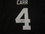 Derek Carr Oakland Raiders signed autographed jersey PAAS Coa
