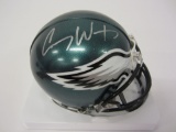 Carson Wentz Philadelphia Eagles signed autographed mini helmet Certified COA