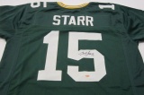 Bart Starr Green Bay Packers signed autographed green football jersey Certified COA