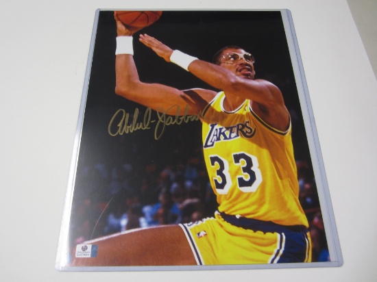 Kareem Abdul-Jabar Los Angeles Lakers signed autographed 11x14 Photo Certified Coa