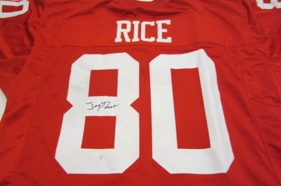 Jerry Rice San Francisco 49ers signed autographed Jersey Certified Coa