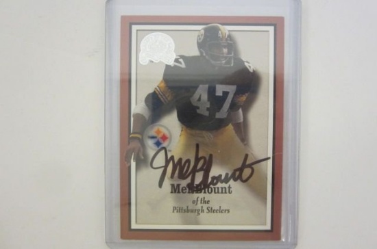 Mel Blount Pittsburgh Steelers signed autographed Trading Card Certified Coa