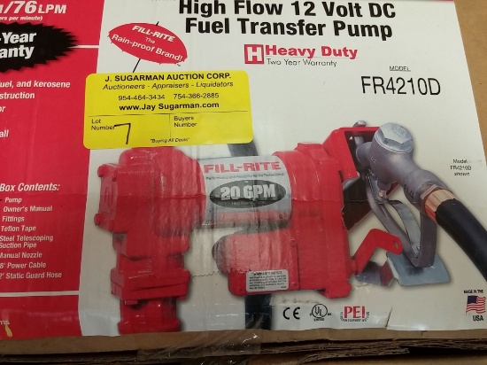 Fill-Rite high flow 12 volt DC fuel transfer pump