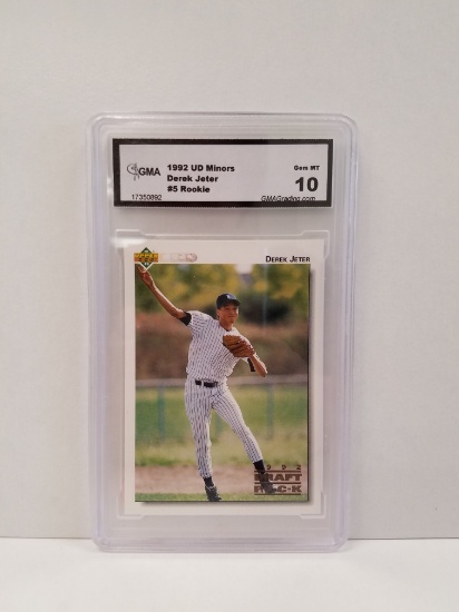 1992 Upper Deck Minors Derek Jeter Rookie Baseball Card - Gem Mint 10