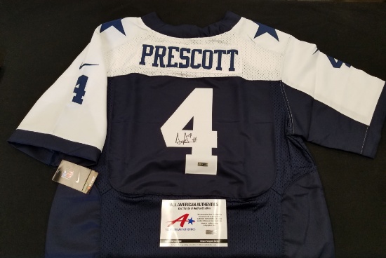 Dak Prescott Autographed Dallas Cowboys Football Jersey