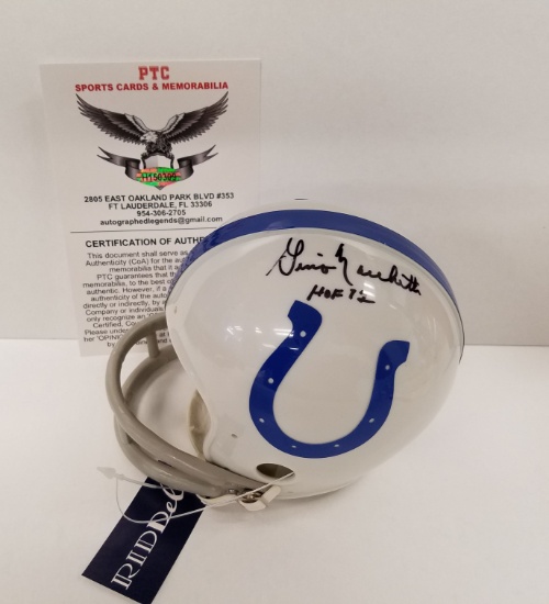 Gino Marchetti Autographed Indianapolis Colts Mini Helmet - JSA CoA