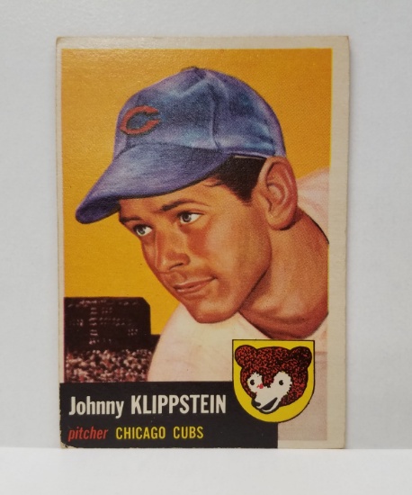 1953 Topps Johnny Klippstein Baseball Card