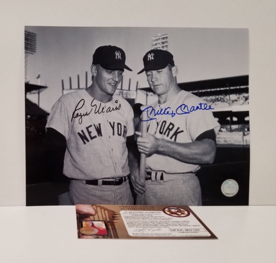 Roger Maris & Mickey Mantle Autographed Photo