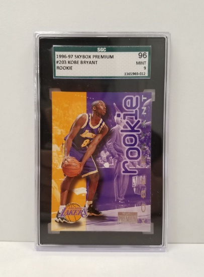 1996-97 Skybox Premium Kobe Bryant Rookie Basketball Card - Mint 9