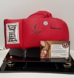 Muhammad Ali & George Foreman Autographed Boxing Gloves - GFA CoA