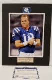 Peyton Manning Autographed Matted Photo