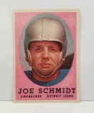 1958 Topps Joe Schmidt Football Card