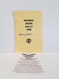 Travis Jackson Autographed Arkansas Hall of Fame Brochure