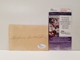 Index card hand signed by members of the 1938 Philadelphia Athletics baseball team. Signed by Nelson