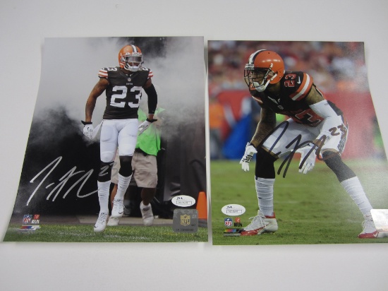 Joe Haden Cleveland Browns signed autographed lot of 2 8x10 Photo's Certified Coa