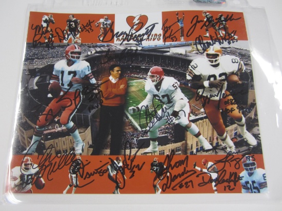 Cleveland Browns multi signed signed autographed 8x10 Photo Certified Coa