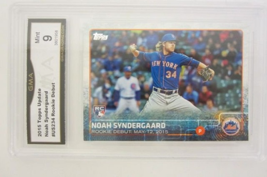 2015 Topps Update Noah Synderguaard NY Mets Rookie Debut Card Mint 9