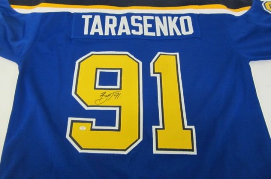 Vladimir Tarensenko St. Louis Blues signed autographed Jersey Certified Coa