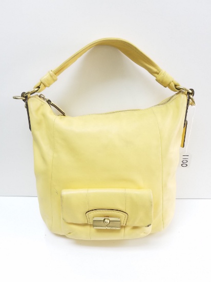 Designer Womens Designer Coach Yellow Purse Bag