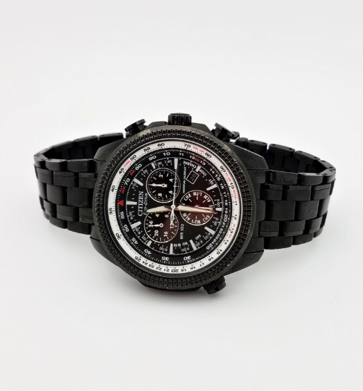 Designer Rue Du Phone Black Anodized Watch with 128 Diamonds Retail Price $2450