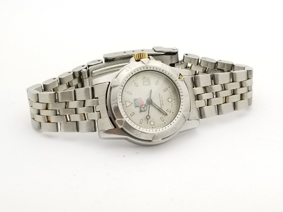 Womens Tag Heuer Moon Dial Stainless Steel Quartz Watch