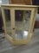 Wood & glass display cabinet with light