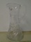 Clear Crystal pitcher with crystal cut design.