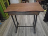 Antique wood table.